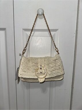 NWT Sam Edelman Bailee Clutch with Gold Shoulder Chain